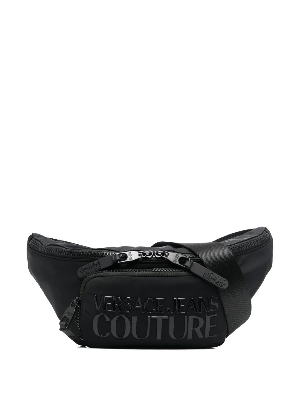 

Поясная сумка с тисненым логотипом Versace Jeans Couture, черный