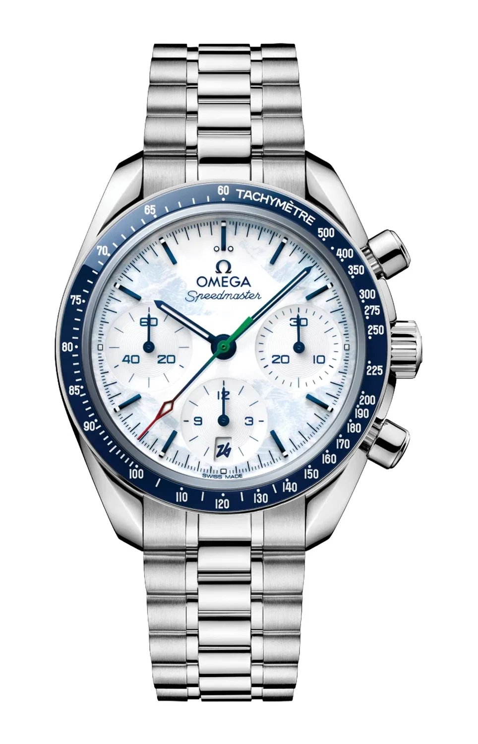 Speedmaster 38 мм, сталь на стали - 522.30.38.50.04.002 OMEGA, серебряный