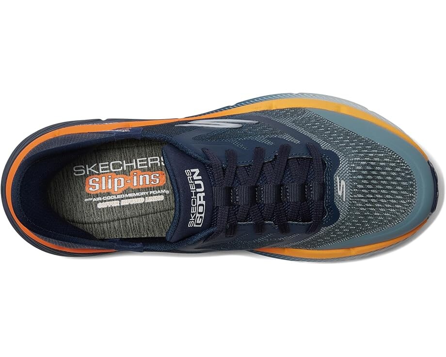 Кроссовки SKECHERS Skechers Hands Free Slip-ins Max Cushion Premier 2.0, цвет Navy/Orange — фото 2