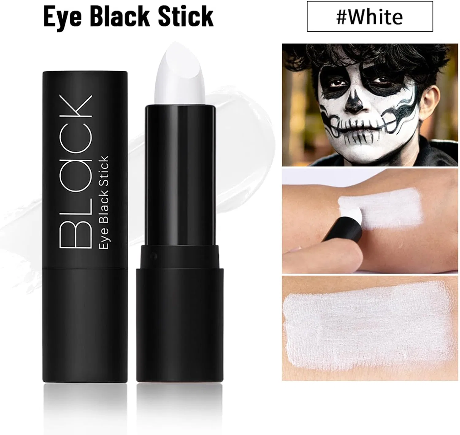 Карандаш для глаз Eye Black Stick, No Brand, белый, 1 шт., 3.8 г — фото 4