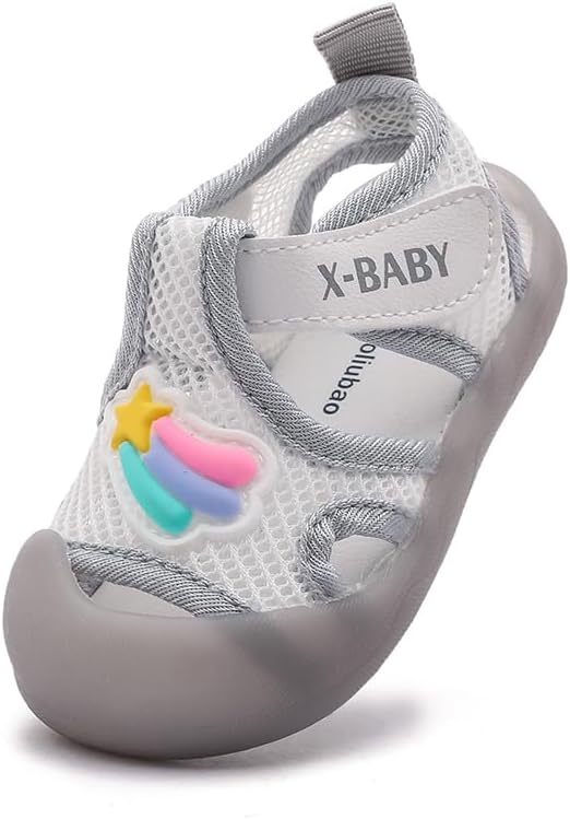 

Детские летние сандалии с дышащей сеткой, резиновой подошвой и противоскользящей поверхностью для мальчиков и девочек, 9-30 месяцев Kuner, 226 Green