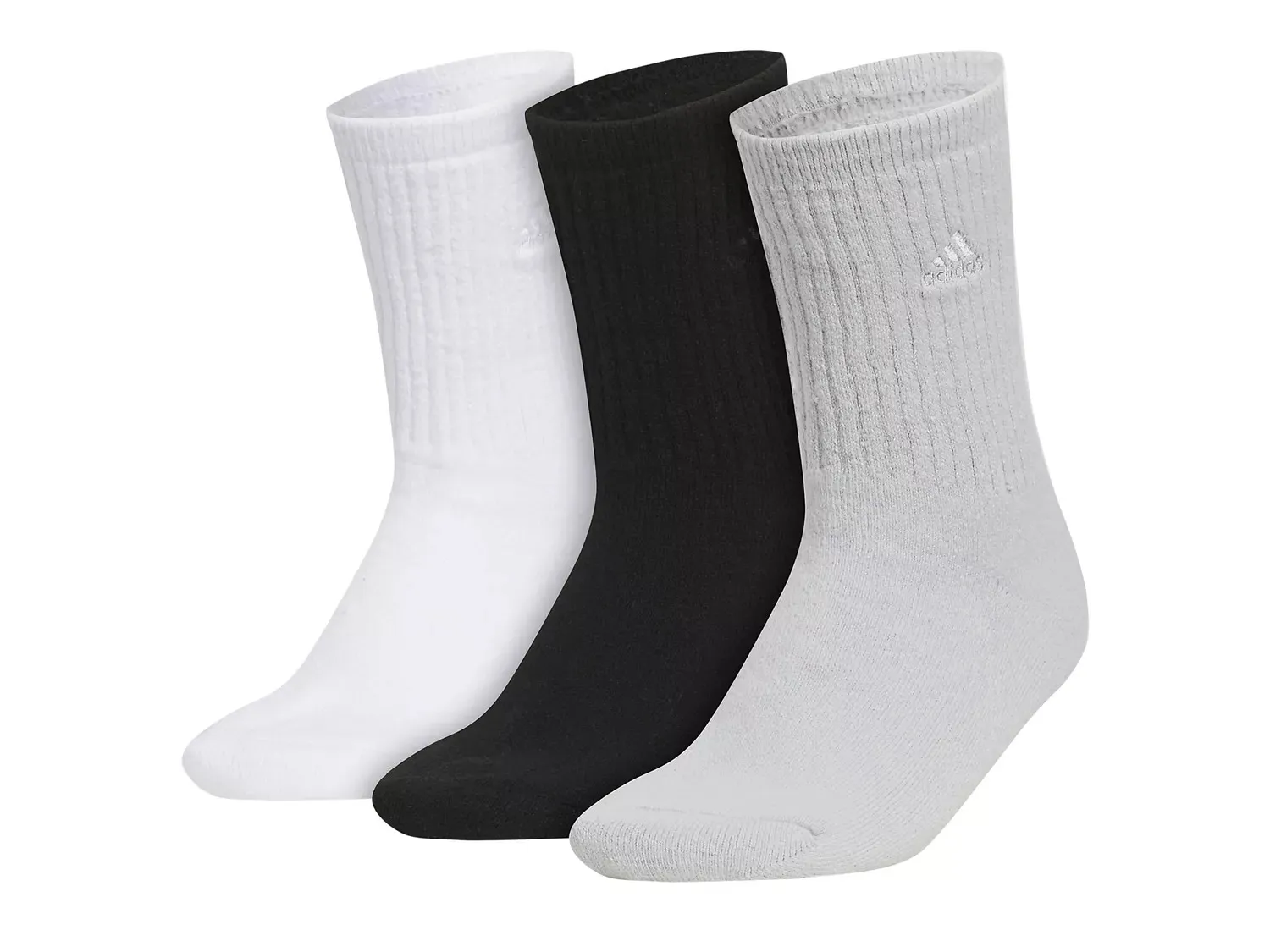 

Женские носки Adidas Cushioned Comfort Crew - 3 пары, черный/белый/серый