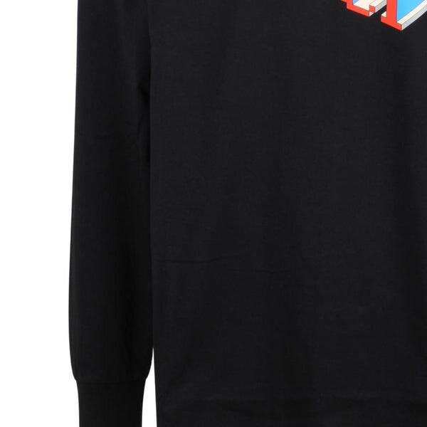 Футболка cotton jersey long sleeve t-shirt 'black' Gucci, черный — фото 3