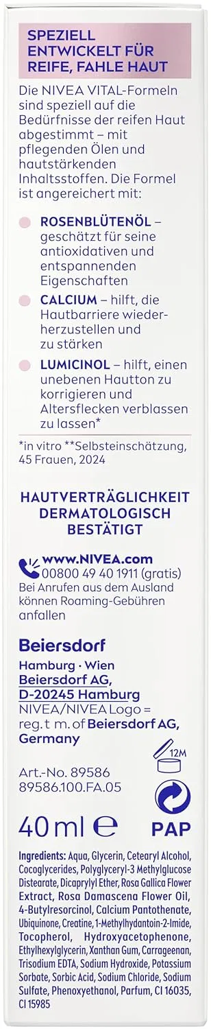 Сыворотка Nivea — Антивозрастная «Vital Radiant Complexion» от, 40 мл — фото 4