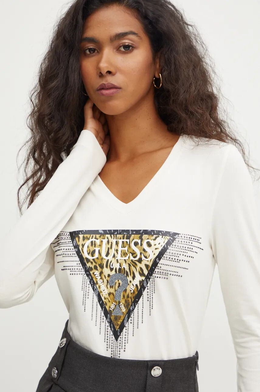 

Рубашка Guess с длинными рукавами, бежевый