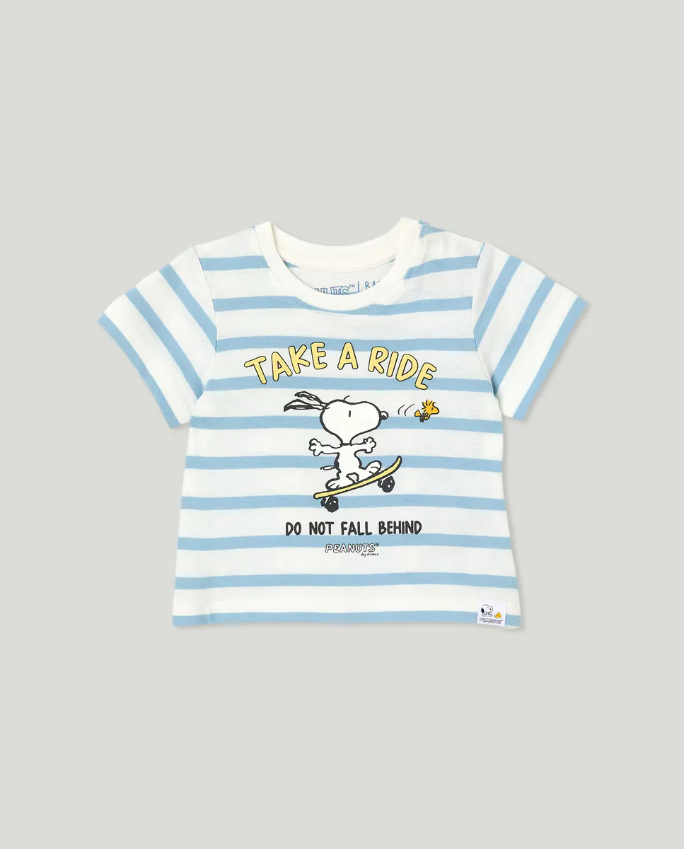 

Футболка с мальчиком Снупи Baby El Corte Inglés, белый