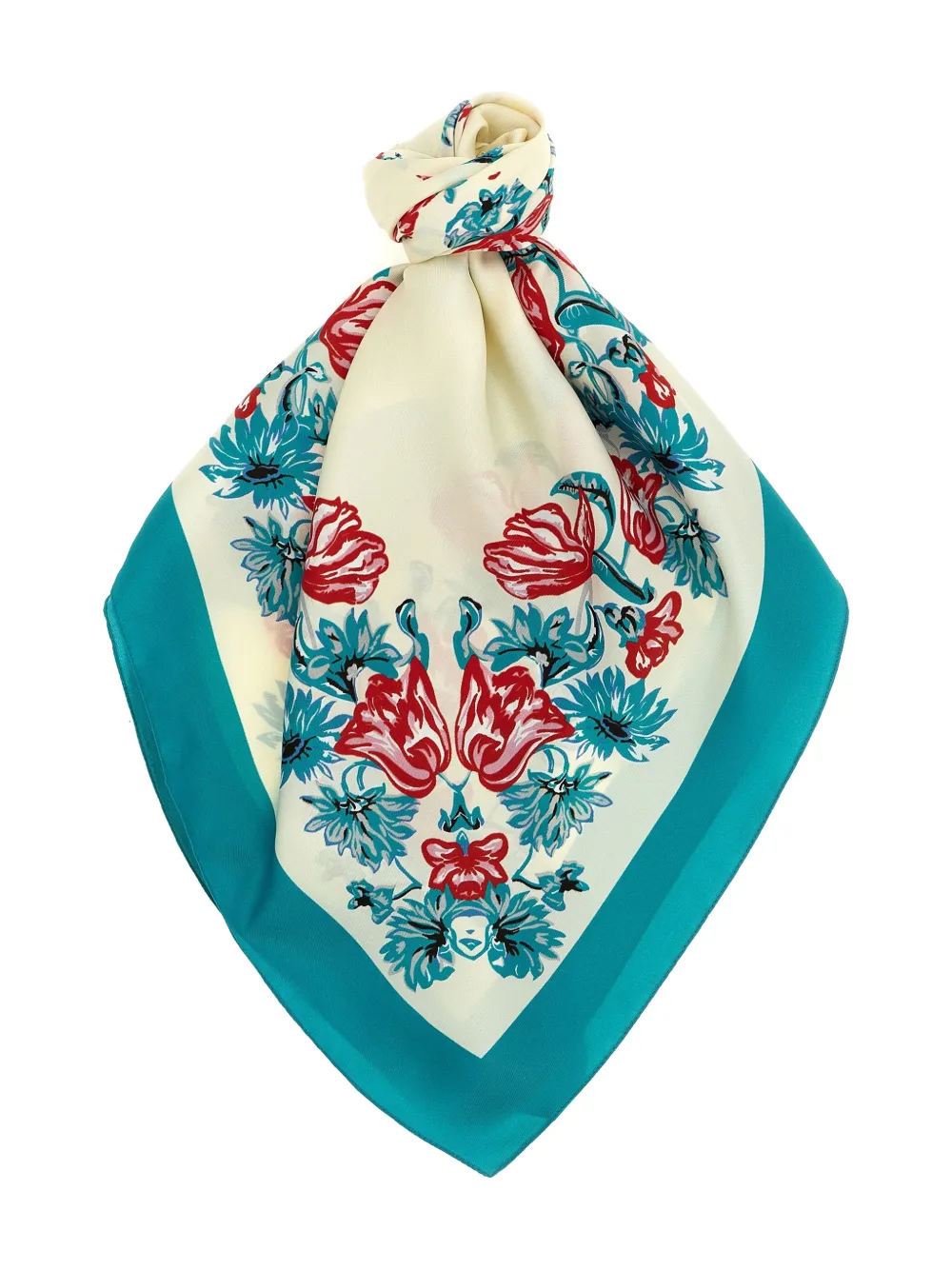 

Шарф с логотипом и цветочным принтом Pinko, нейтральный