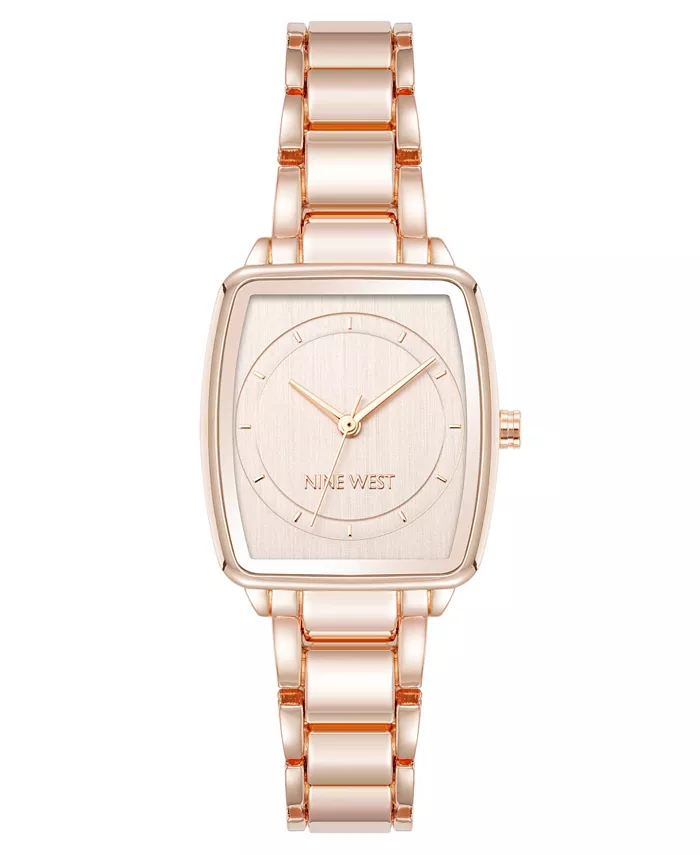 

Женские часы Quartz Cushion с металлическим сплавом розового золота, 26 мм Anne Klein