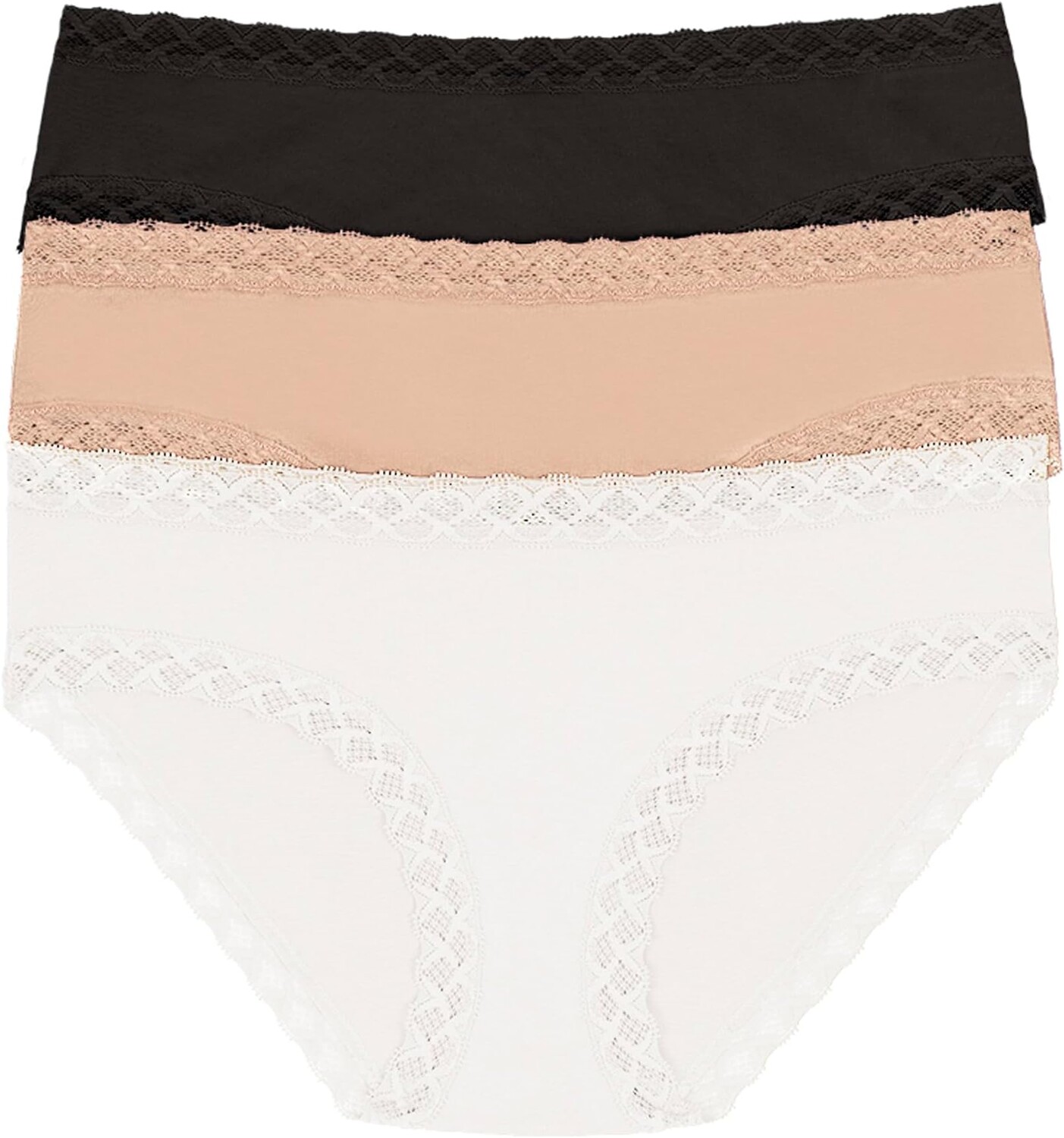 

Комплект трусиков Bliss Girl (3 шт.) Natori, цвет Black/Cafe/White 1