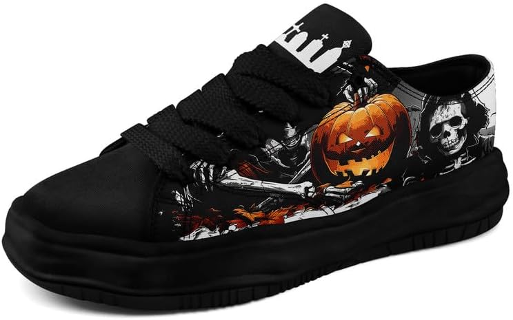 

Кроссовки Halloween с тыквой и привидением AWSOLE, модные, унисекс, черный/оранжевый/серый