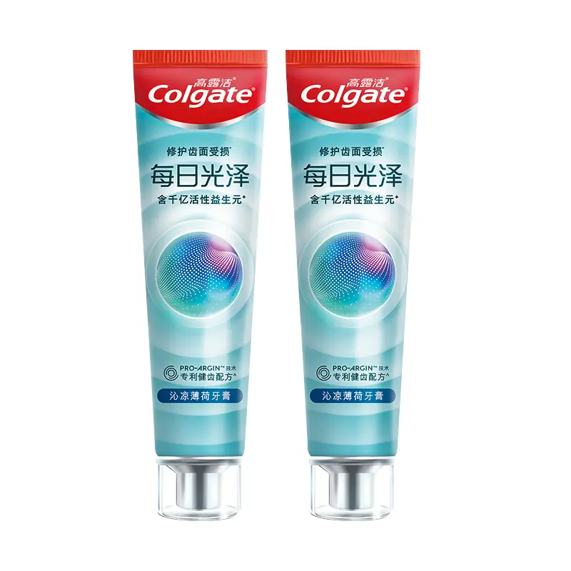 COLGATE Ежедневная зубная паста Shiny Herbal Mint для свежести дыхания, очищения и освежения 160г/120г Other — фото 4