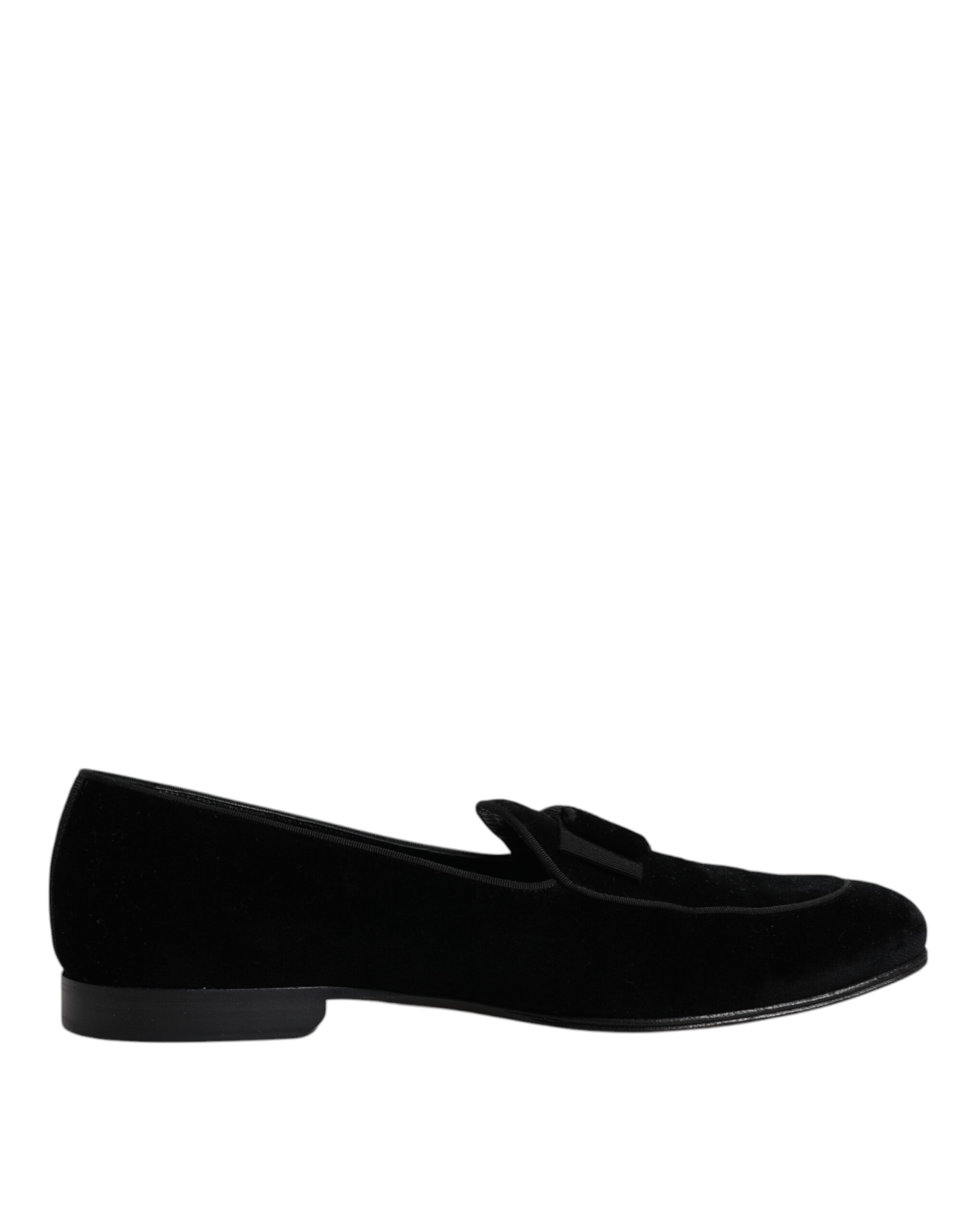 

Черные бархатные мокасины, формальные мужские туфли Dolce & Gabbana