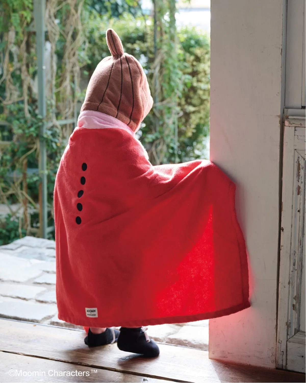 Пончо-костюм MOOMIN Little My и Снусмумрик, халат из микрофибры, хаки — фото 2
