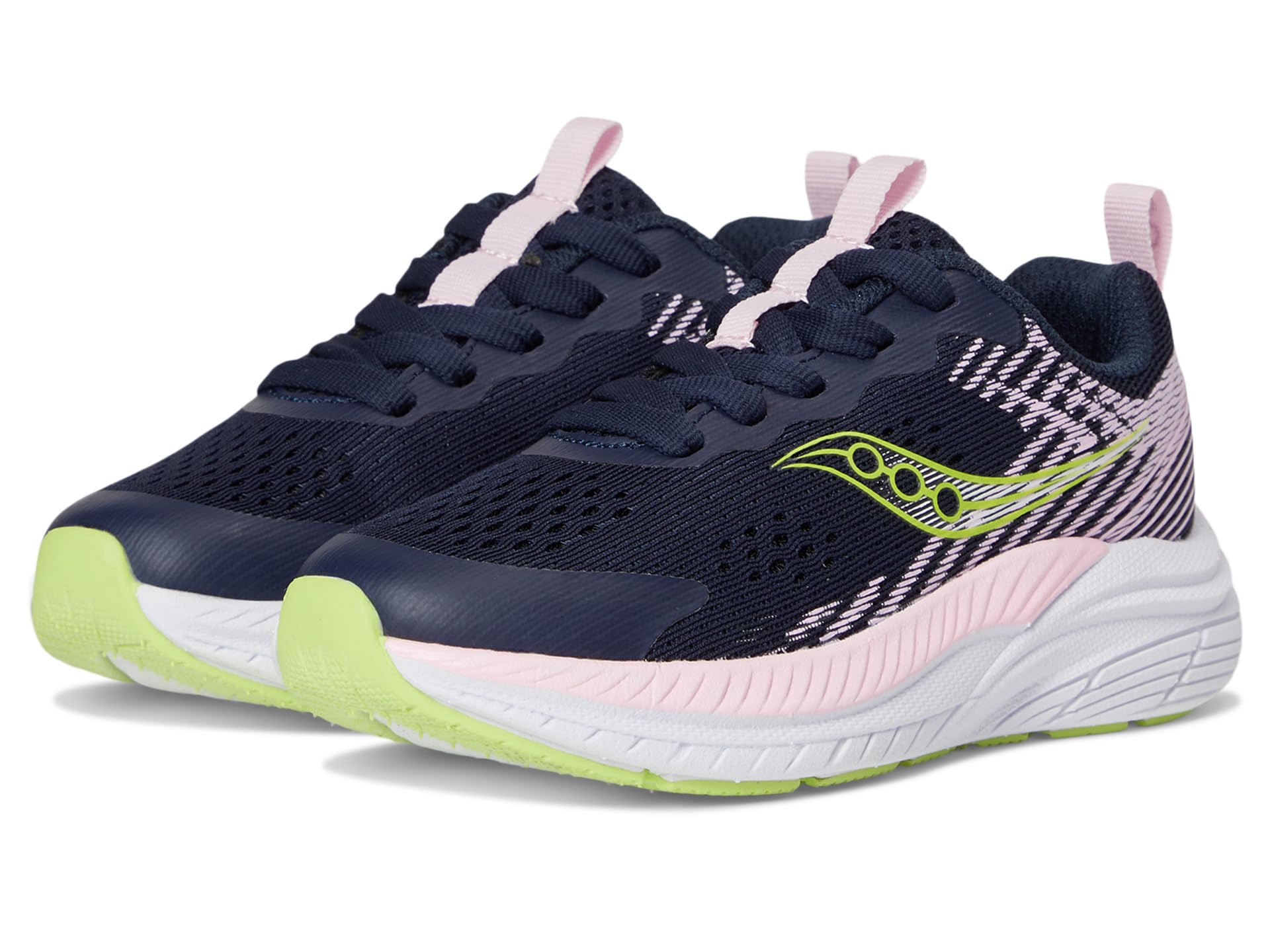 

Кроссовки Saucony Kids Hurricane KDZ, цвет Navy/Pink