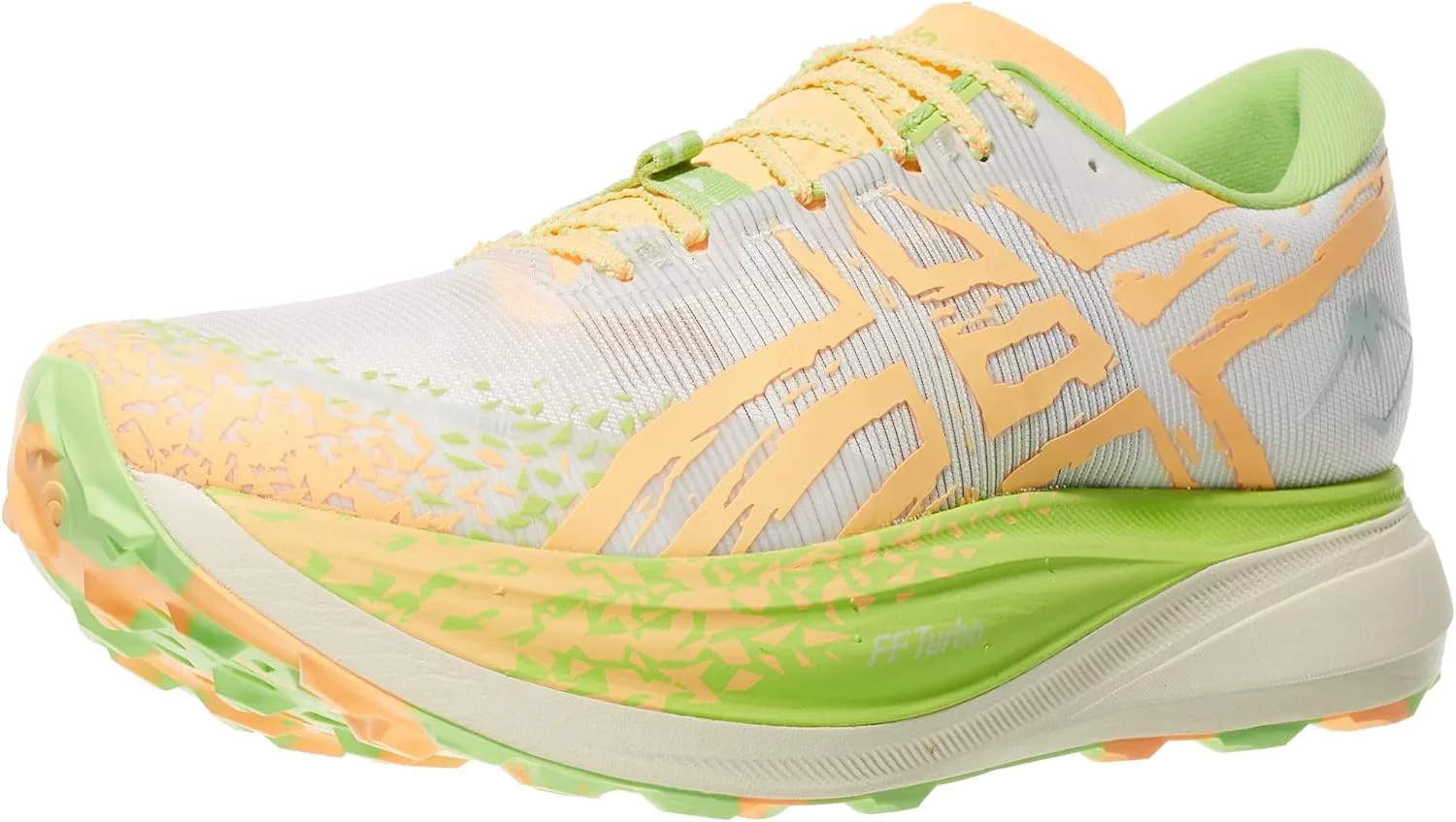 Кроссовки для трейл-раннинга ASICS Unisex METAFUJI, кремовый/оранжевыйовый — фото 2