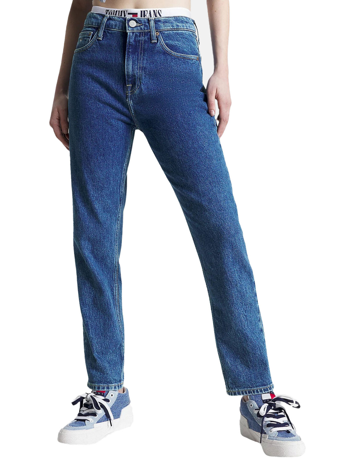 

Tommy JEANS Укороченный крой Izzie Slim Fit, темно-синий