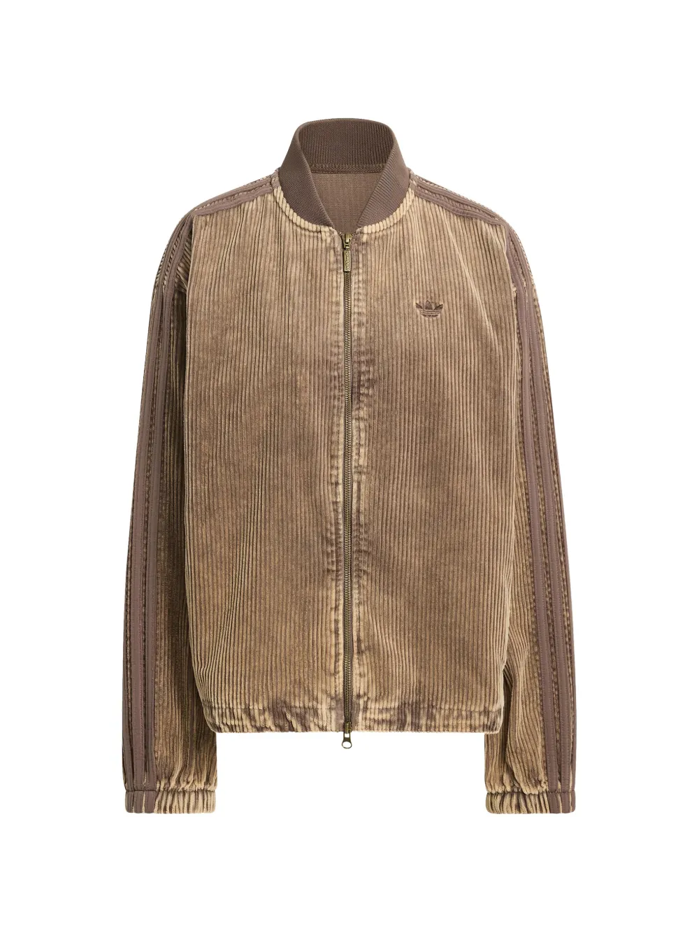 

Куртка на молнии из вельвета SST Adidas, коричневый