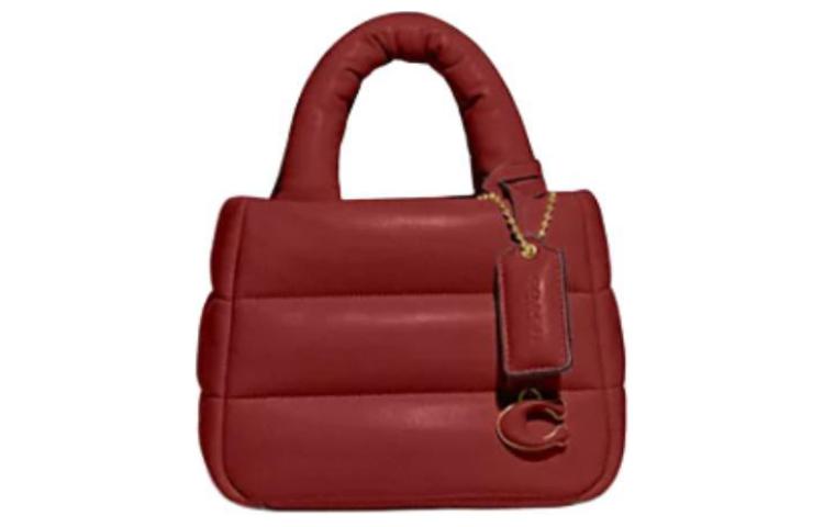 

Сумка-шоппер из кожи наппа, через плечо, кроссбоди, женская красная COACH Trumpets