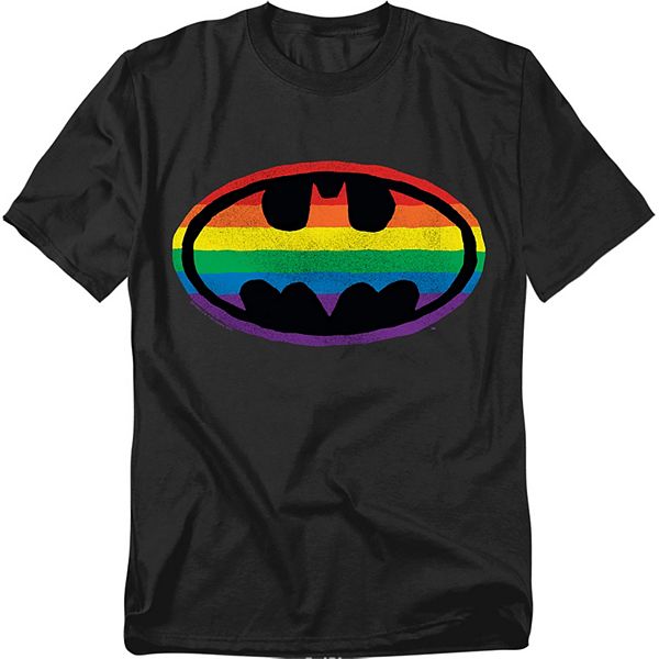 

Футболка Big & tall DC Comics Batman rainbow graphic Licensed Character