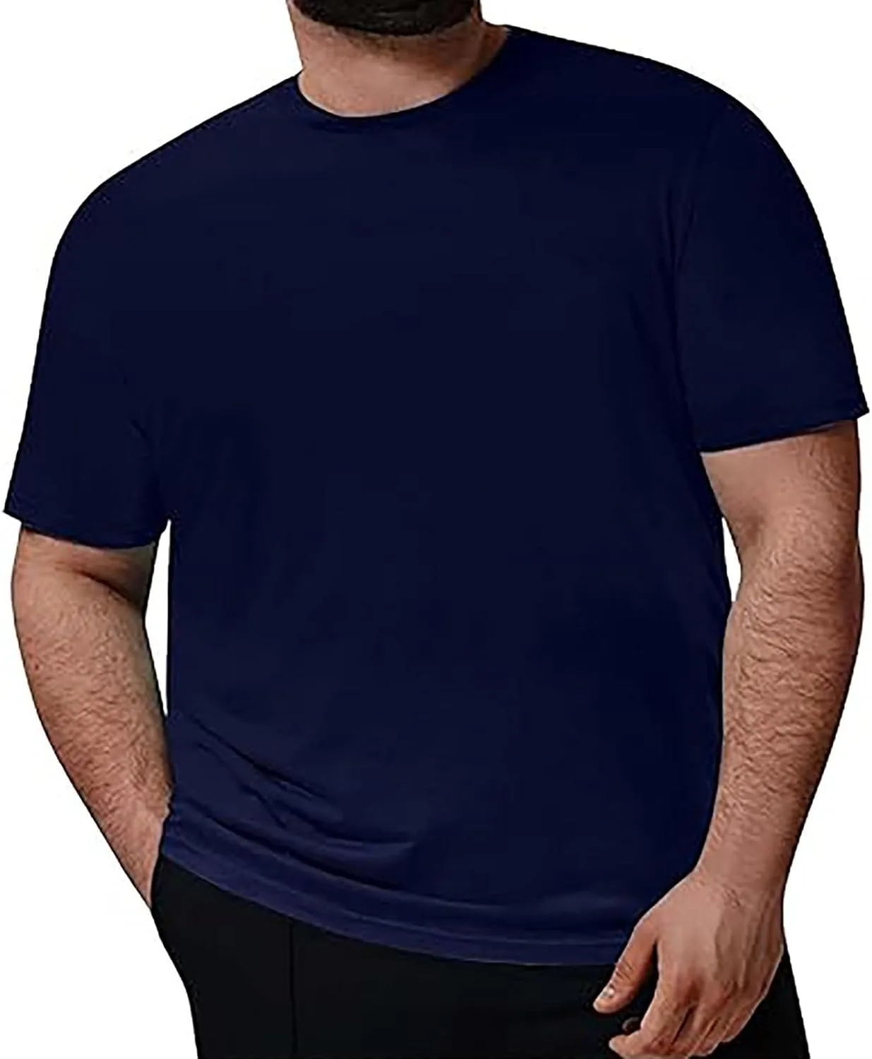 

Футболка Plus Size для мужчин летняя Casual свободного кроя Crewneck с коротким рукавом