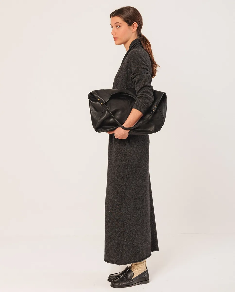 

Платье с длинными рукавами и V-образным вырезом Indi & Cold, темно-серый