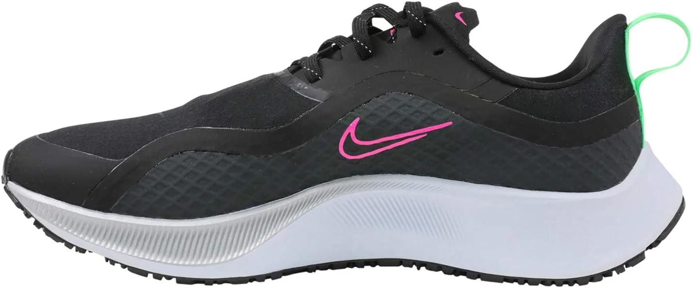 Мужские беговые кроссовки Nike Air Zm Pegasus 37 Shield, Black Pink Blast Iron Grey Obs — фото 3