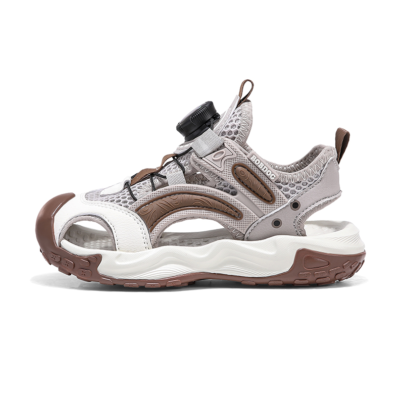 

Детские сандалии с низким верхом, противоскользящие, износостойкие, легкие, с амортизирующей поддержкой BOBDOG, коричневый