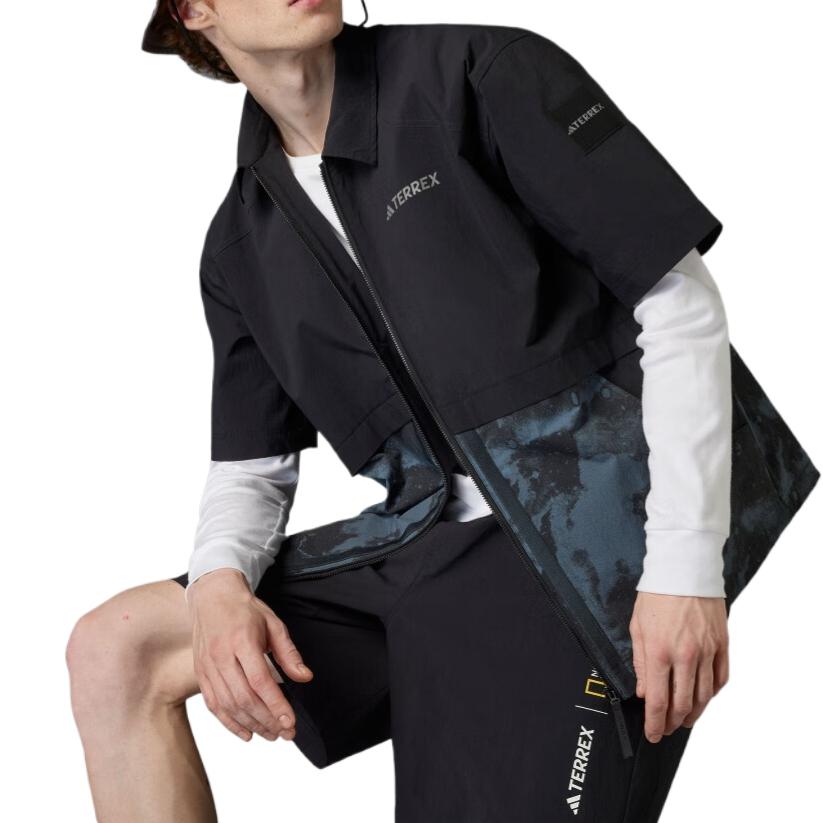Adidas Мужская черная рубашка — фото 4