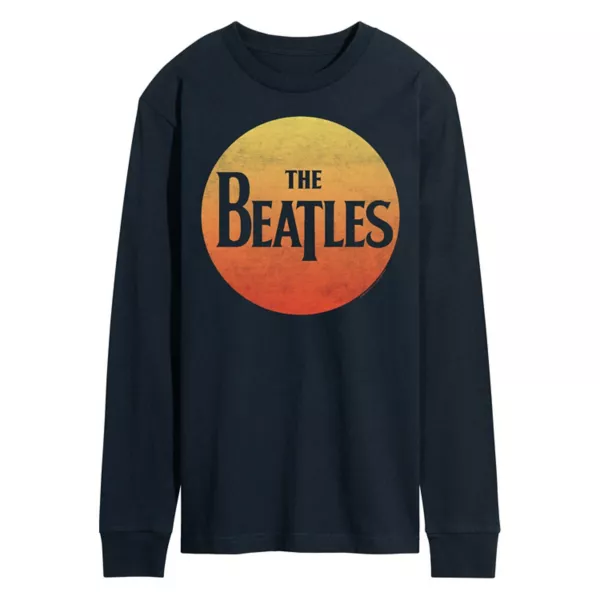 

Мужская футболка с длинным рукавом и принтом The Beatles Rock Licensed Character, синий