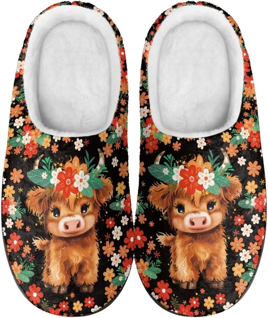 

Домашние тапочки Binienty для женщин и мужчин, пушистые, для дома и улицы, удобные, с противоскользящей подошвой, черный