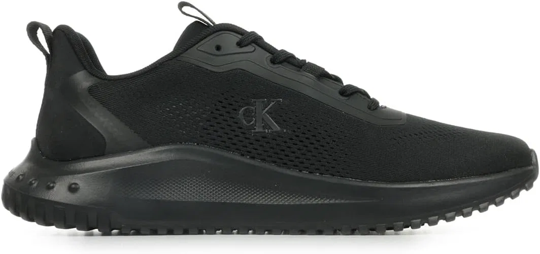Мужские низкие кроссовки Calvin Klein Eva Runner Mix NY Ym0ym01387, Black Triple Black — фото 2
