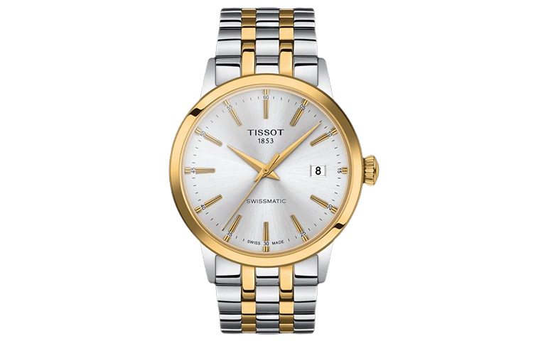 

TISSOT Часы Mengyuan Series Automatic Mechanical Movement Men's Watch Watch 42mm Silver Dial, Silver