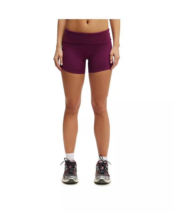 

Женские шорты Active Ultra Soft Roll Over Shortie COTTON ON, фиолетовый