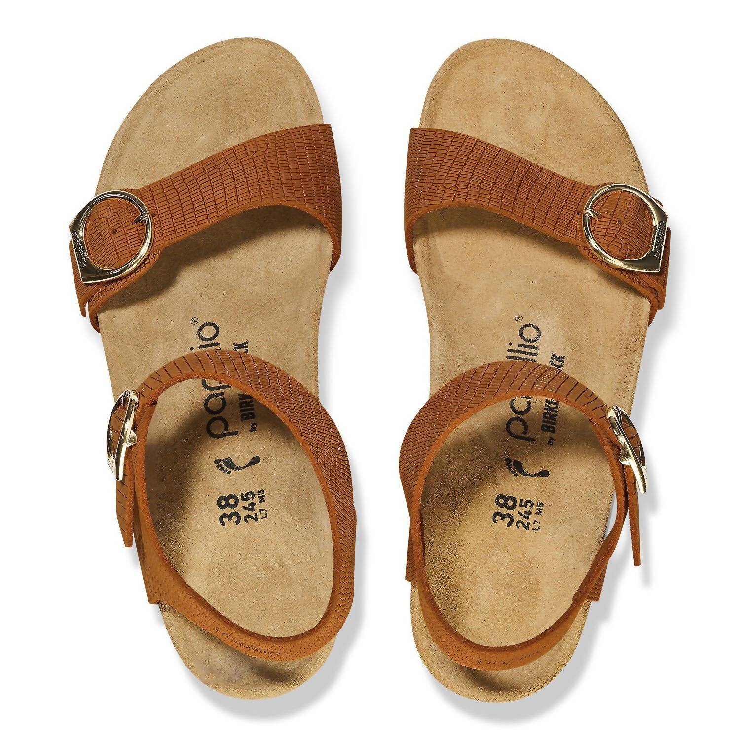 Soley сандалии-клин на кольцевой застежке в терракотовом цвете Birkenstock, оранжевый — фото 4