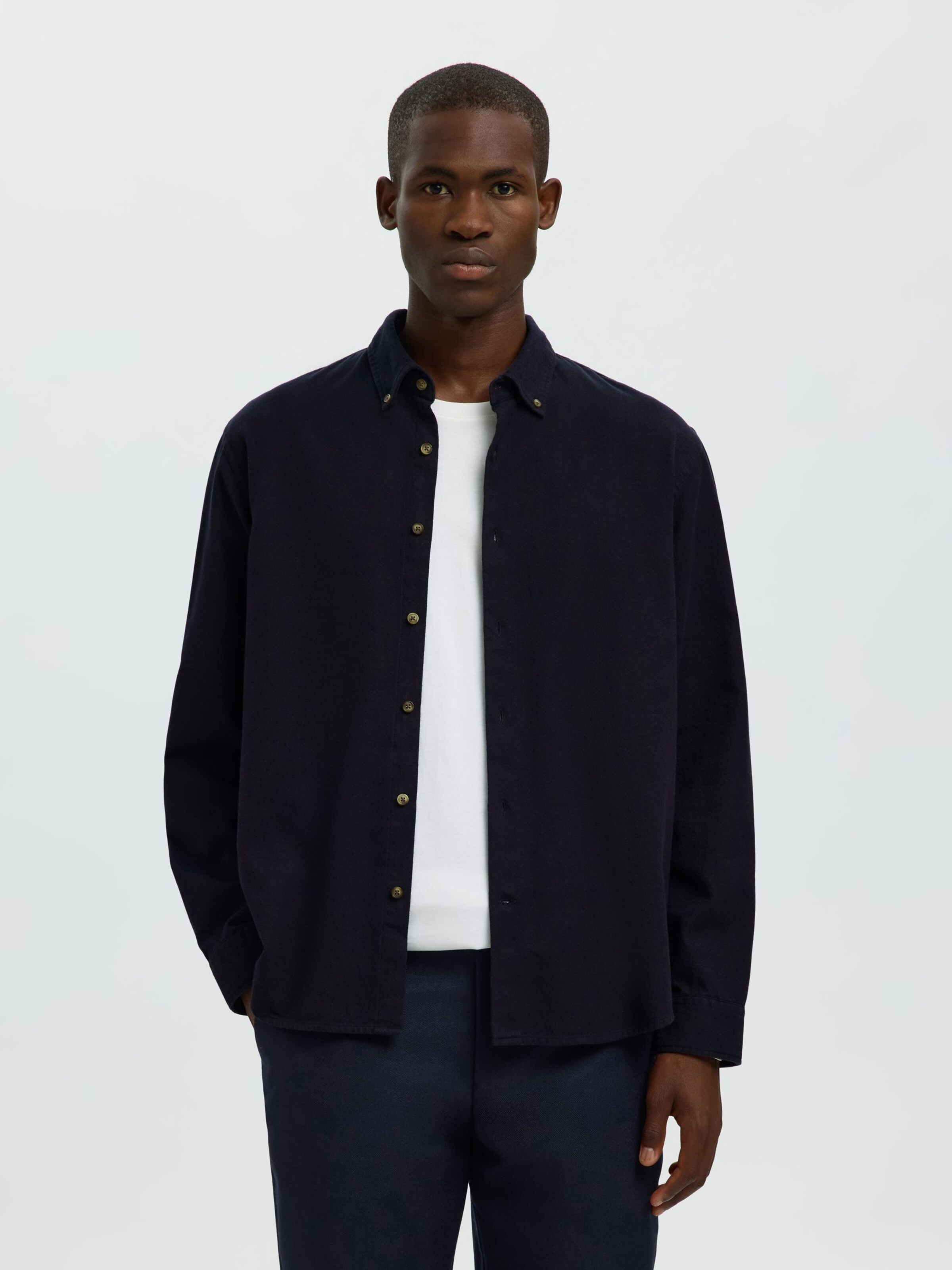 

SELECTED Рубашка на пуговицах Regular fit в цвете Marine Blue