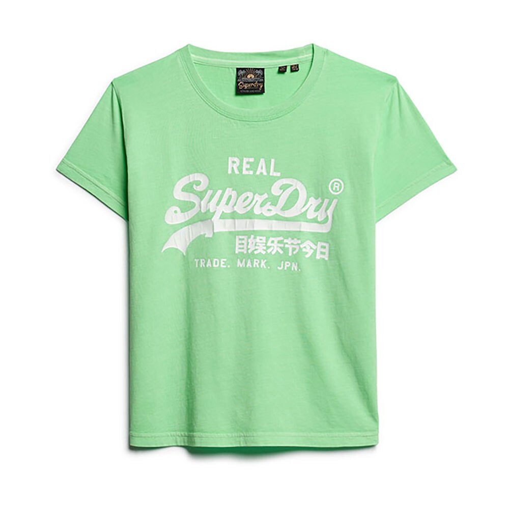 Футболка с коротким рукавом Superdry Neon Vl Graphic Fitted Ub, зеленый — фото 2