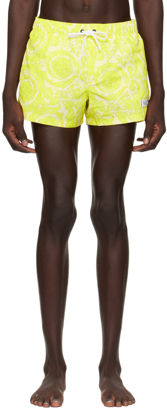 

Желтые шорты для плавания Barocco 7 Versace Underwear