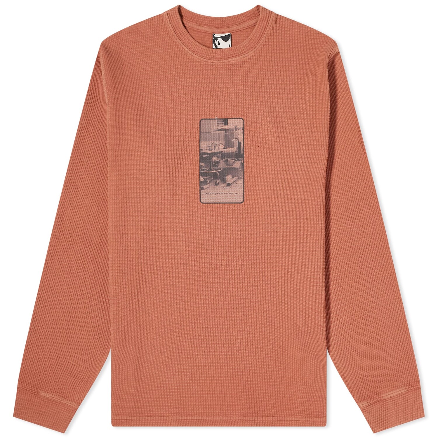 

Лонгслив Gr10K Heavy Waffle Long Sleeve T-Shirt, цвет Upupa Red