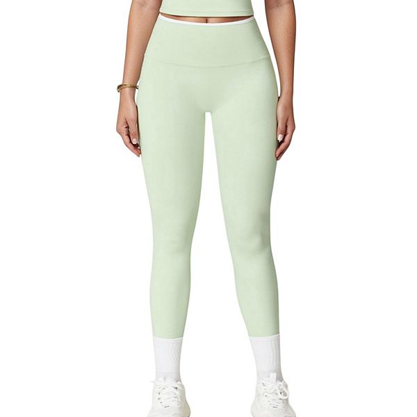 

Женские леггинсы с высокой талией, бесшовные, с эффектом утяжки и моделирующим кроем Anna-Kaci, Green