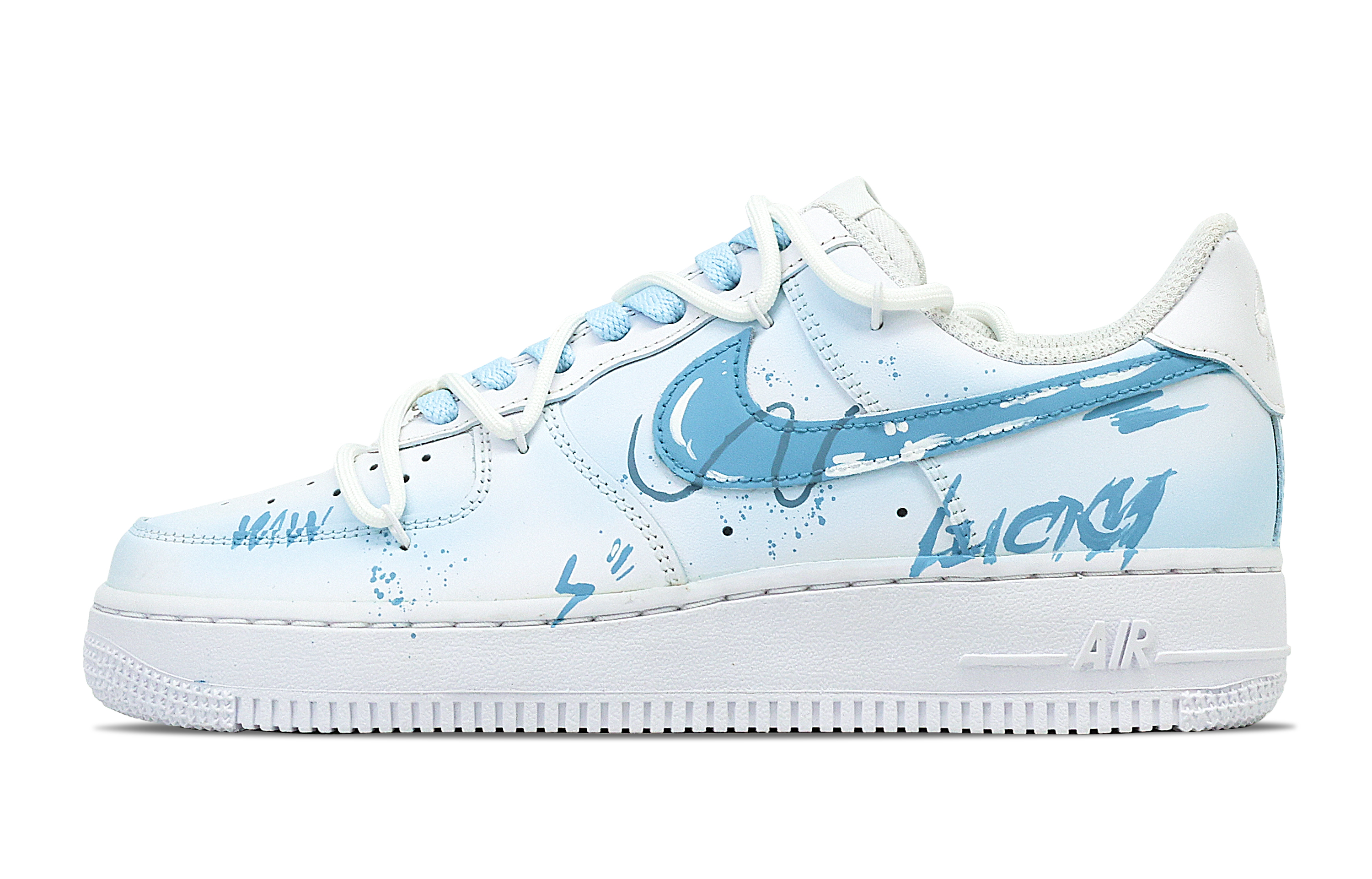 

Nike Кроссовки Air Force 1 Low Top для скейтбординга, мужские, цвет "озеро-голубой"