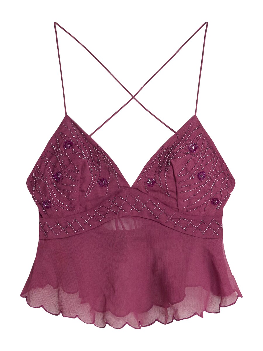 

Топ Bershka, Burgundy