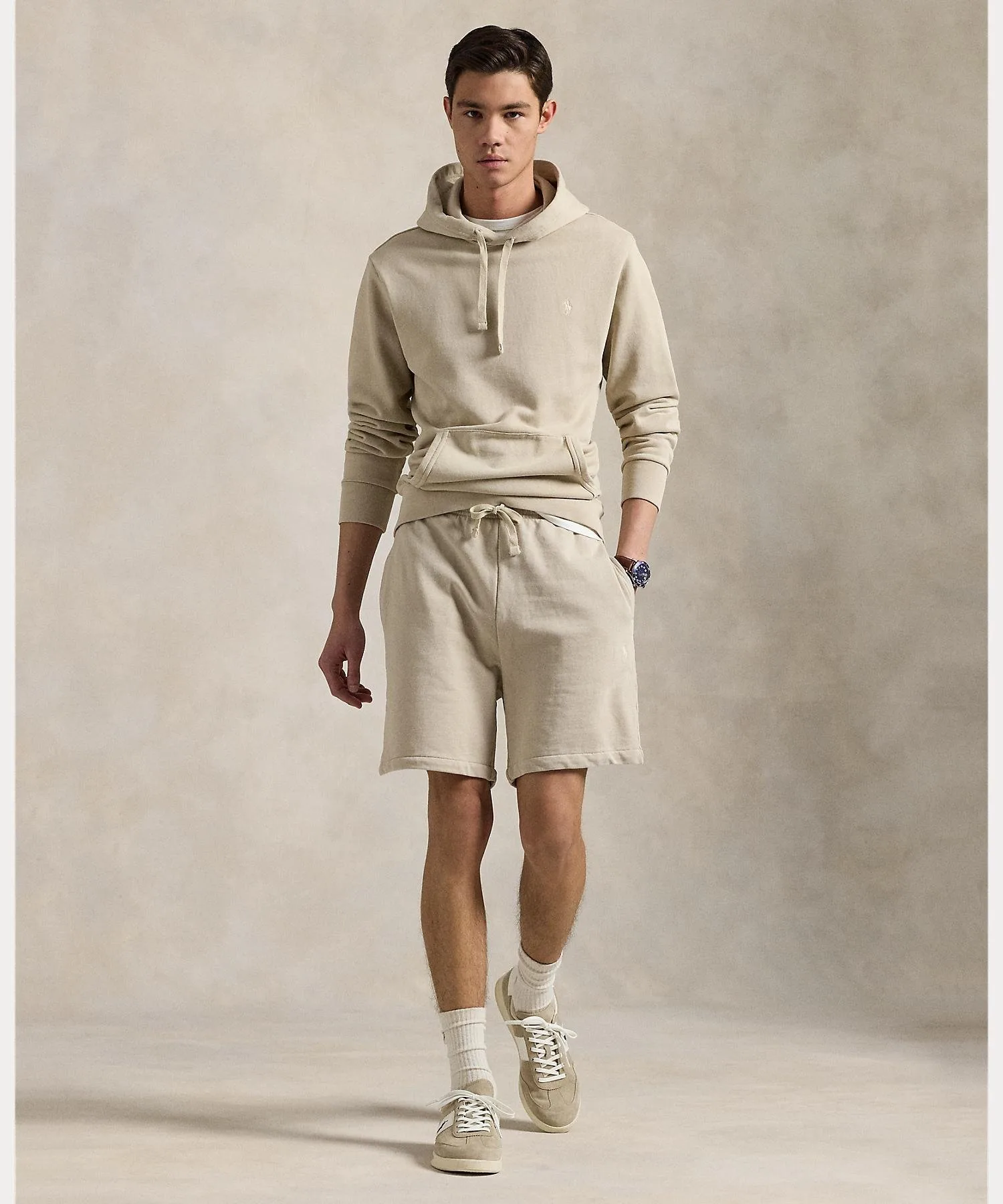 6,5-дюймовые флисовые шорты с петлевой структурой Polo Ralph Lauren, 020 Gray