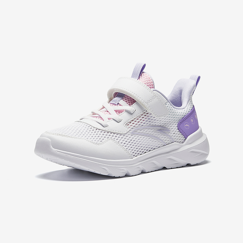 Antakids Дышащие легкие амортизирующие низкие детские беговые кроссовки white pink purple — фото 3