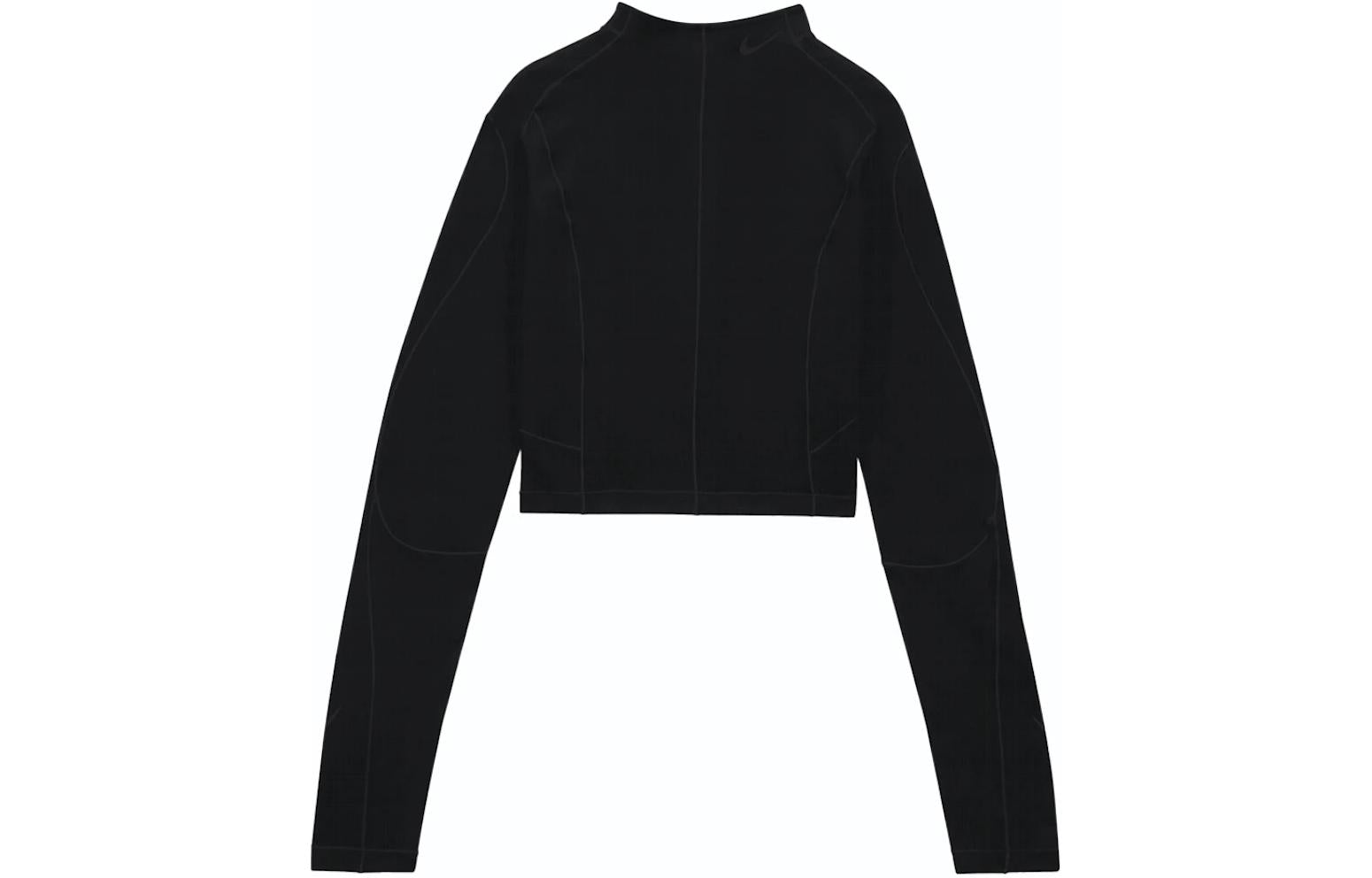 Спортивный топ (WMNS) Nike x Off-White Dri-FIT Long Sleeves Top 'Black' DV5558-010, черный — фото 3
