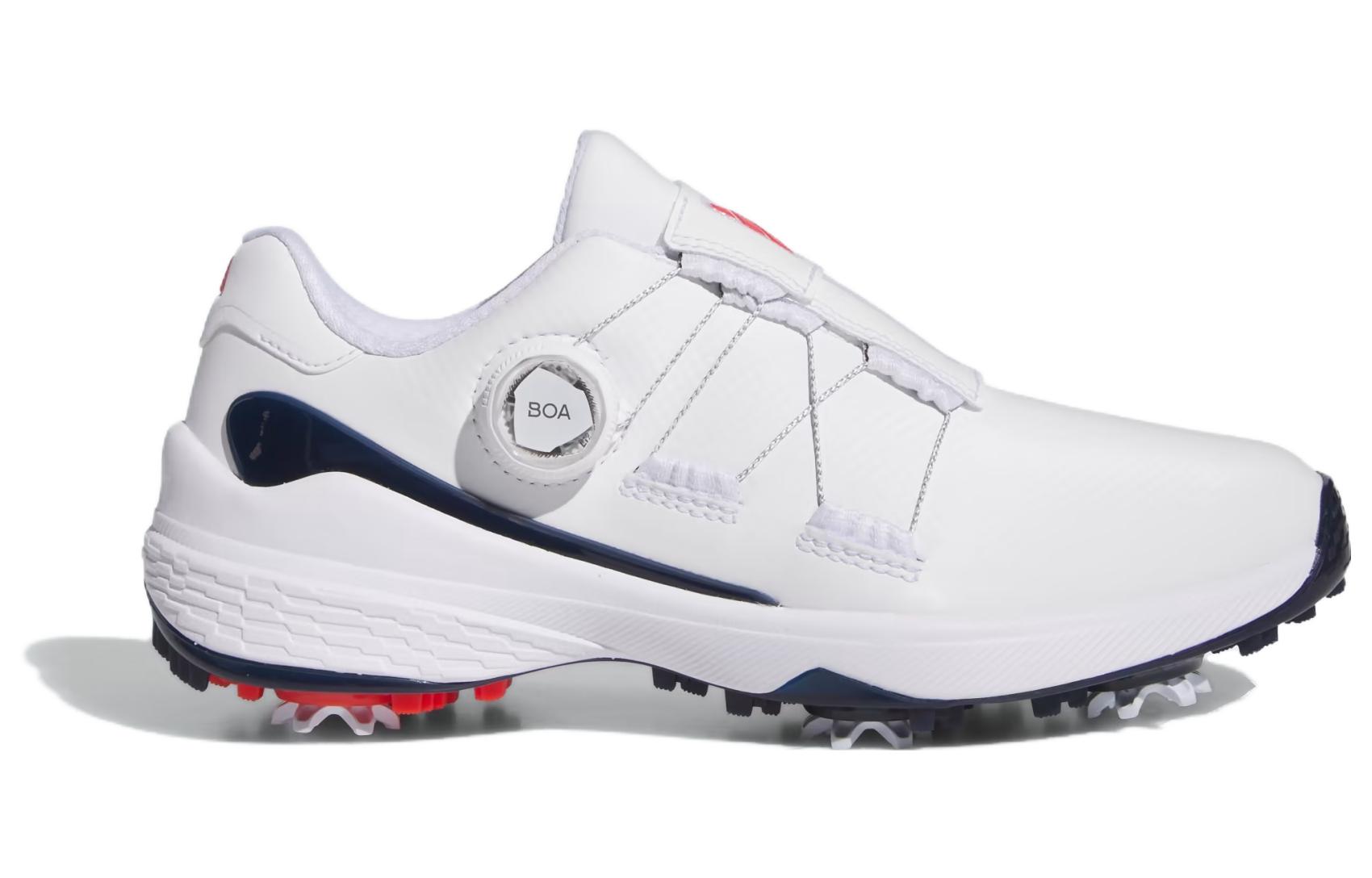 Женские кроссовки для гольфа ZG23 'Белые Черные' Adidas, Белые Синие Красные — фото 2