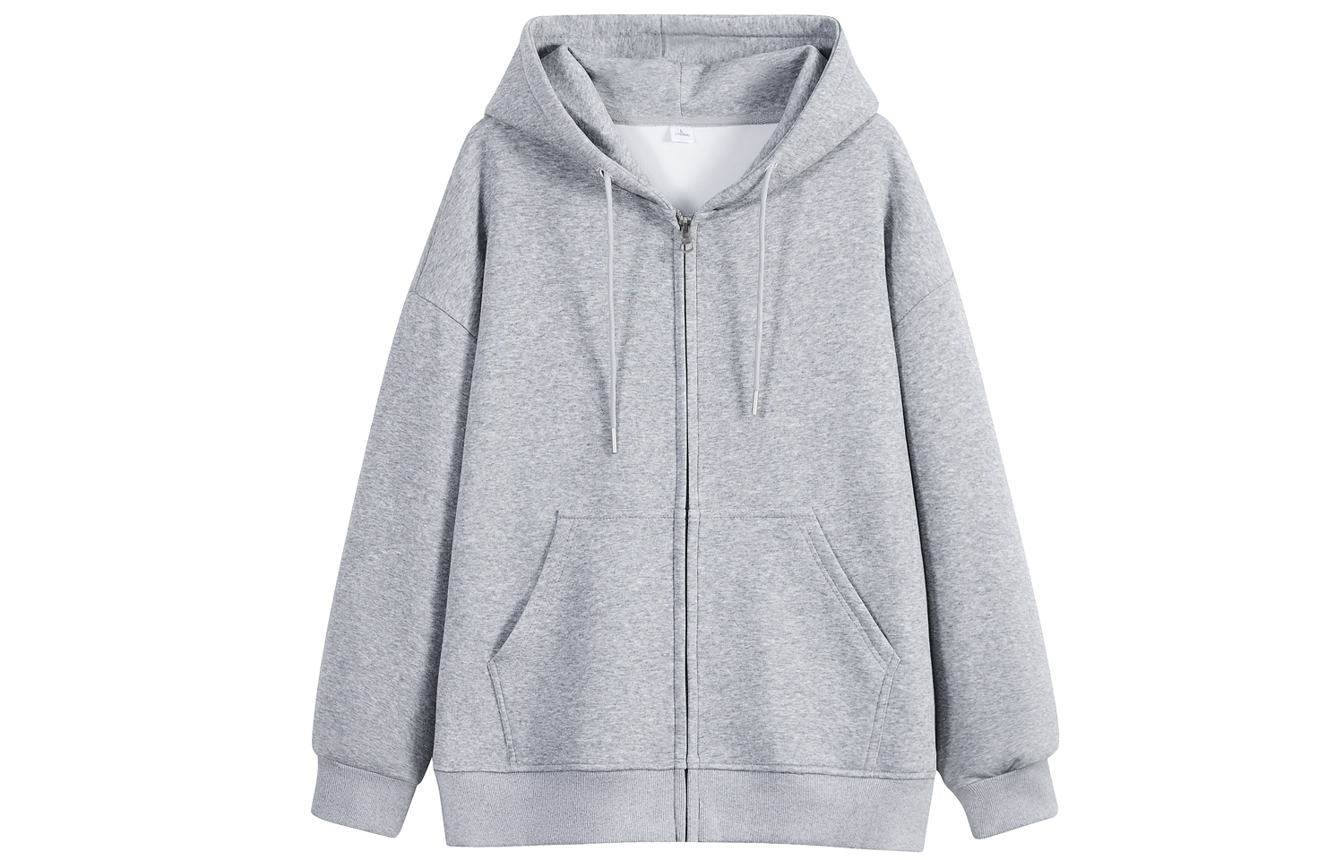 

Толстовка-куртка унисекс JEANSWEST, White Heather Gray