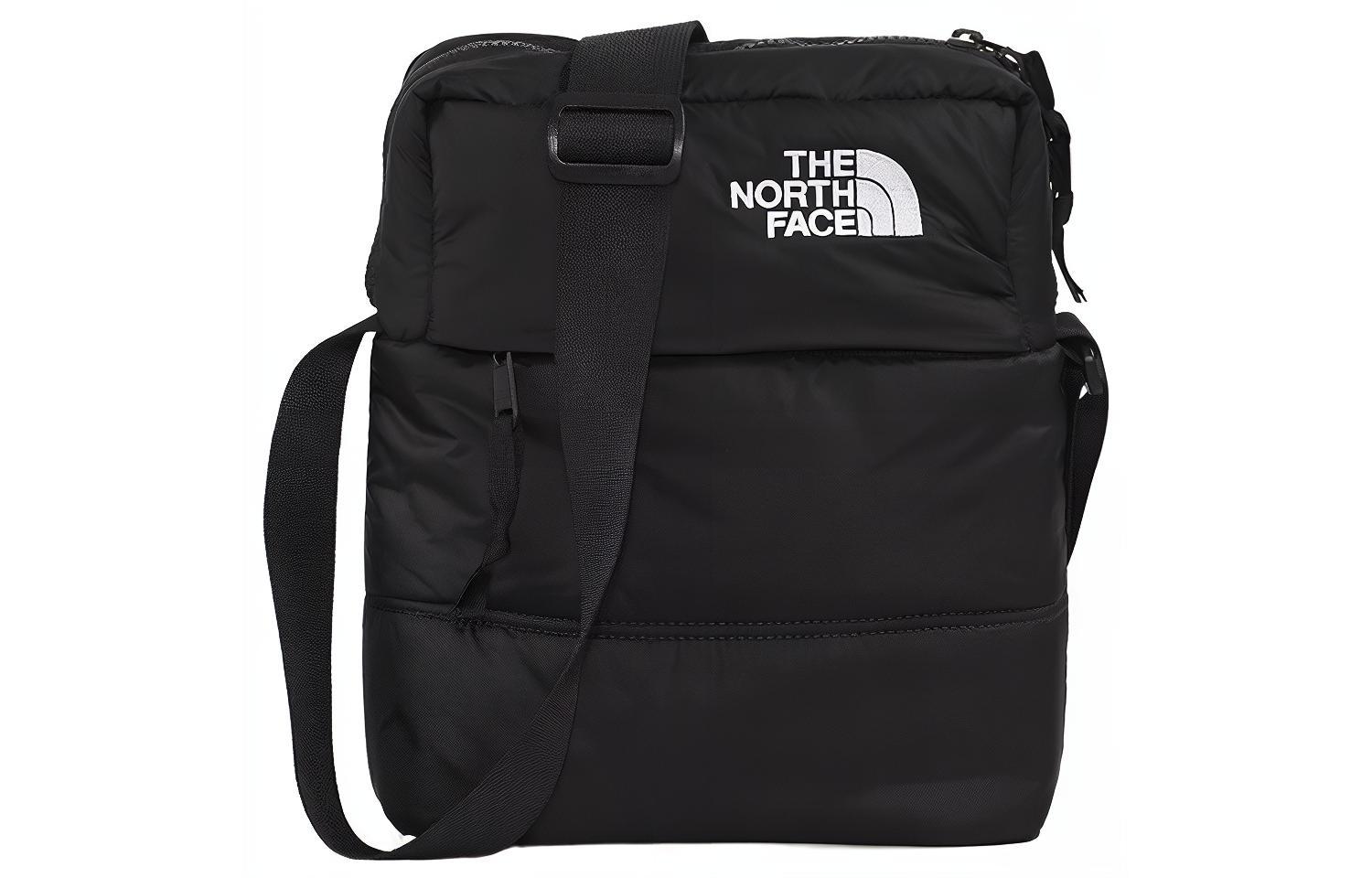 

THE NORTH FACE Сумка через плечо Nuptse 7 л, нейлоновая, черная, унисекс, для активного отдыха