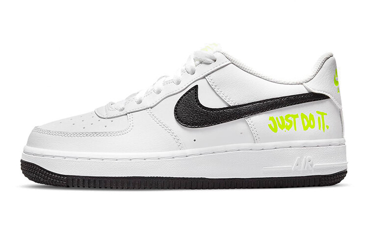 Кроссовки Nike Air Force 1 Low Just Do It White Volt GS