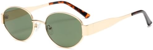 

Солнцезащитные очки овальной формы 2027 года для женщин и мужчин, классический винтажный стиль, небольшой ретро-стиль, металлическая оправа, защита от УФ-излучения UV400 MTZJH, C7