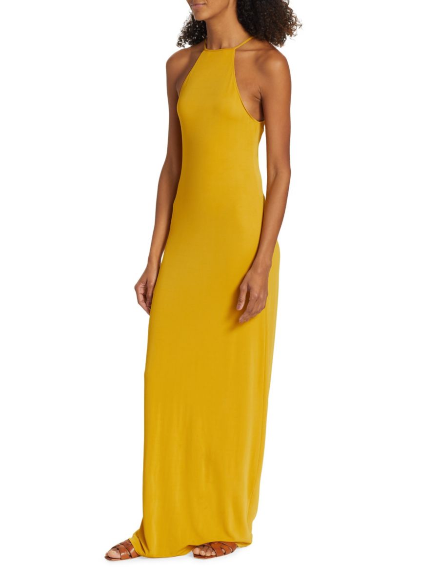 

Платье Lucette длиной до пола Nili Lotan, цвет Mustard